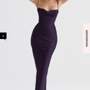 House of CB Charmaine dress in color Nightshade